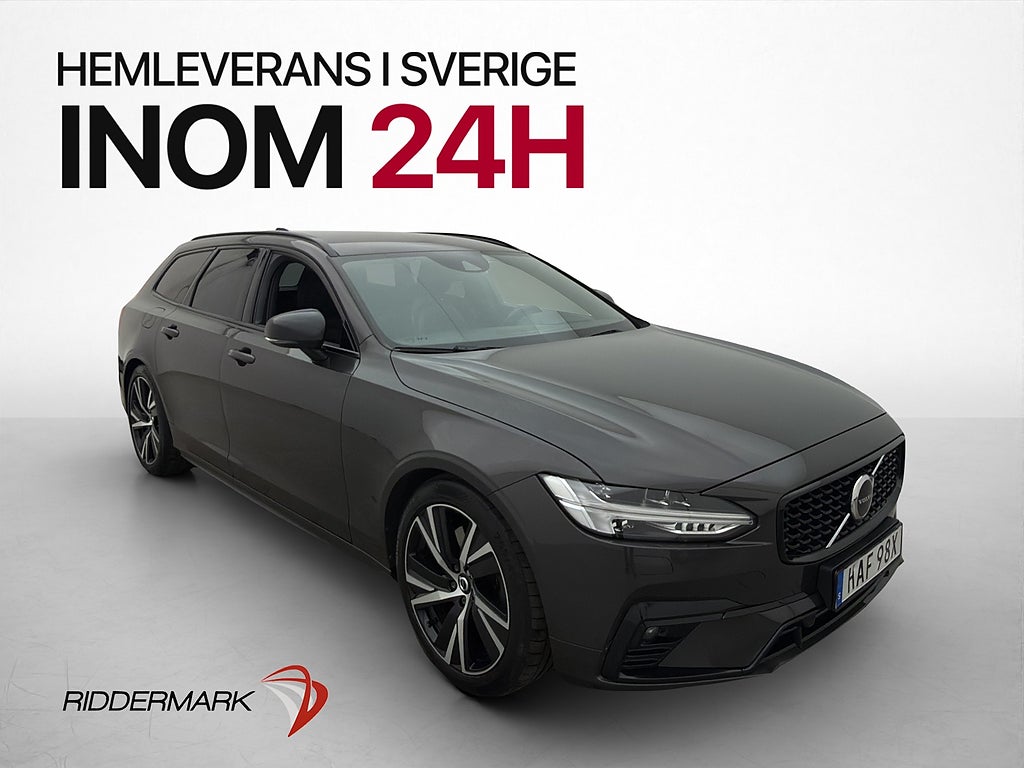 Volvo V90 B5 AWD R-Design H/K Värmare Kamera Navi Drag