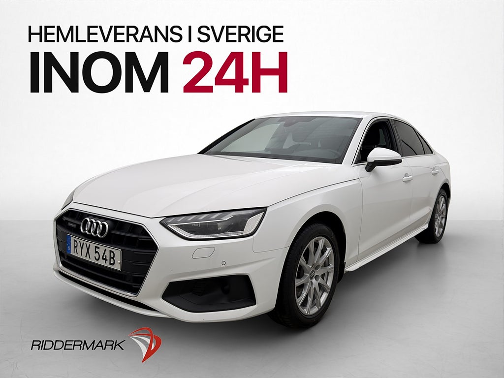 Audi A4 Sedan 40 TDI Q Proline Matrix Värm Kamera Navi Drag