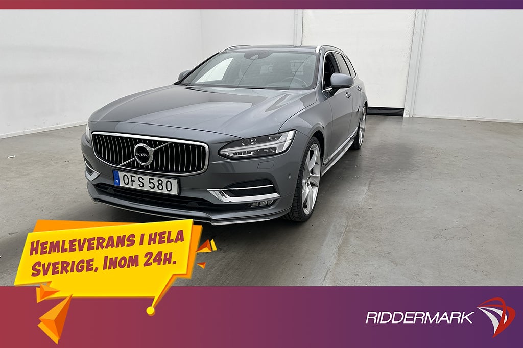 Volvo V90 T5 Inscription VOC Värmare Skinn Kamera CarPlay