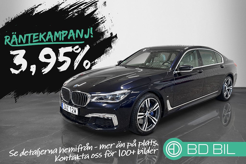 BMW 740 Le xDrive / M-SPORT / LASER / B&W / TAKLUCKA / SV-SÅLD