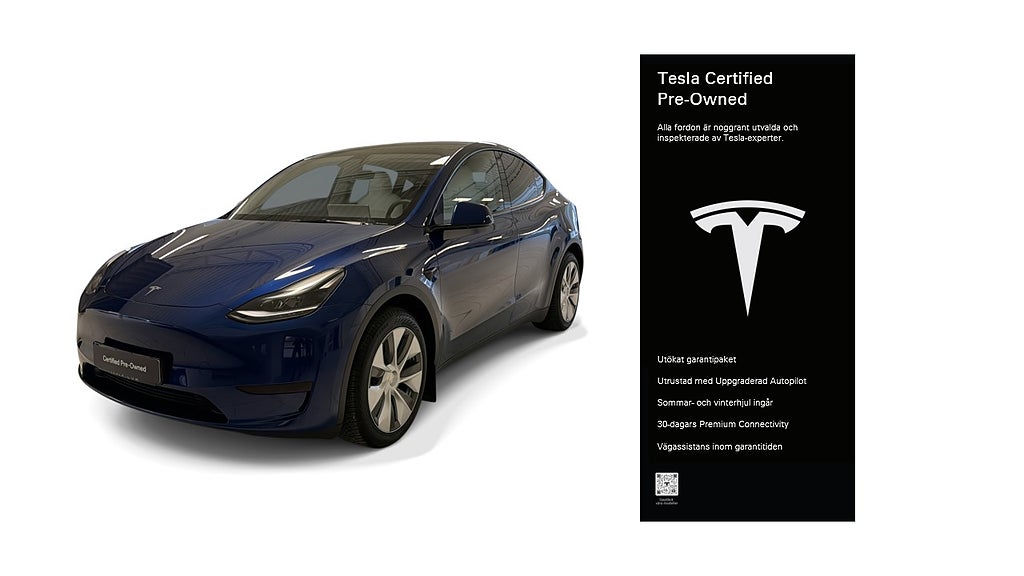Tesla Model Y Standard Range RWD Certified Pre-Owned 3,84% ränta