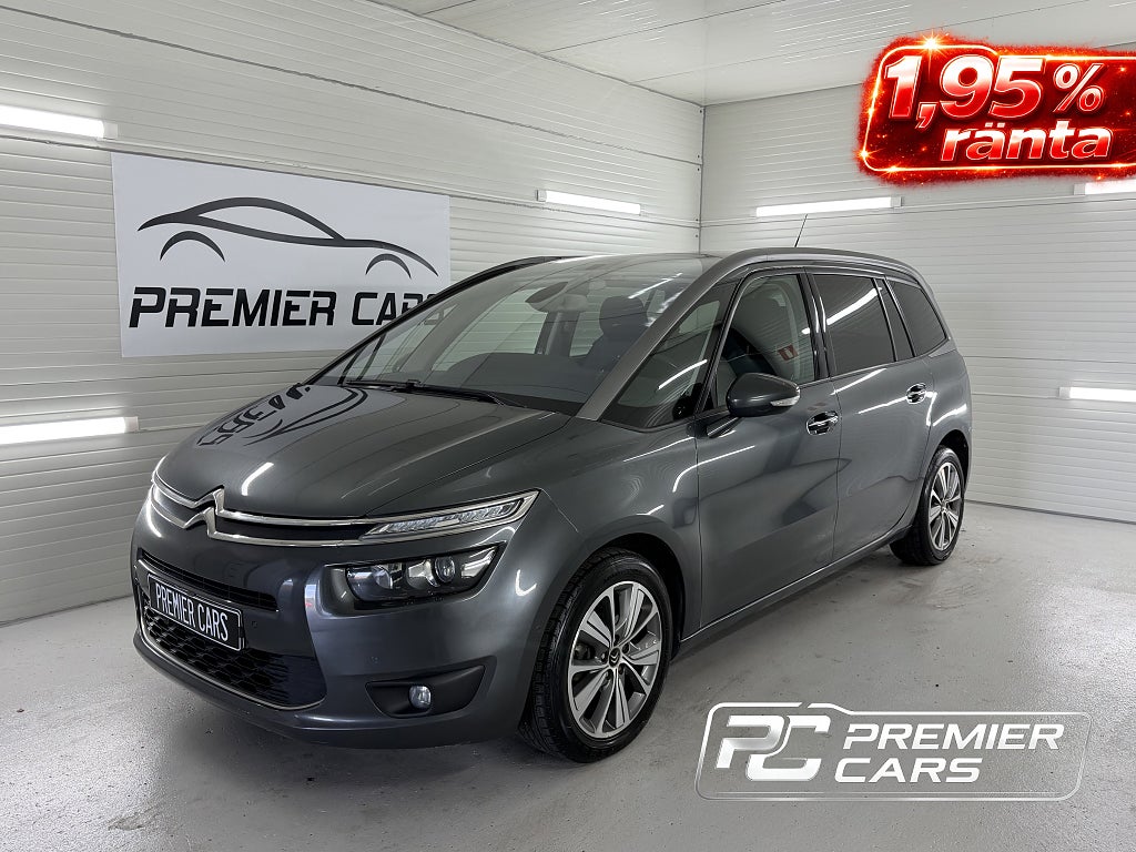 Citroën Grand C4 Picasso 1.6 BlueHDi 7-sits Navi Backkamera Dragkrok Farthållare