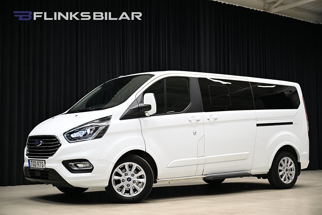 Ford Tourneo Custom 130HK L2 Automat|9-Sits|Nedlackad|NyKamrem|Moms
