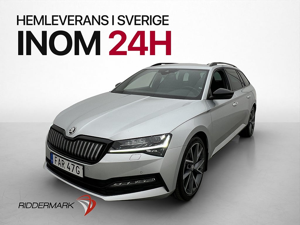Skoda Superb 1.4 Plug-in hybrid 218hk Värmare Kamera Drag