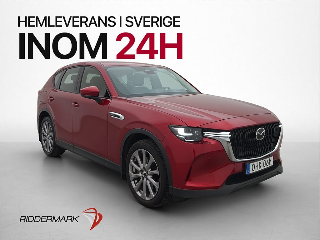 Mazda CX-60 PHEV 327hk AWD Kamera HUD Skinn CarPlay Drag