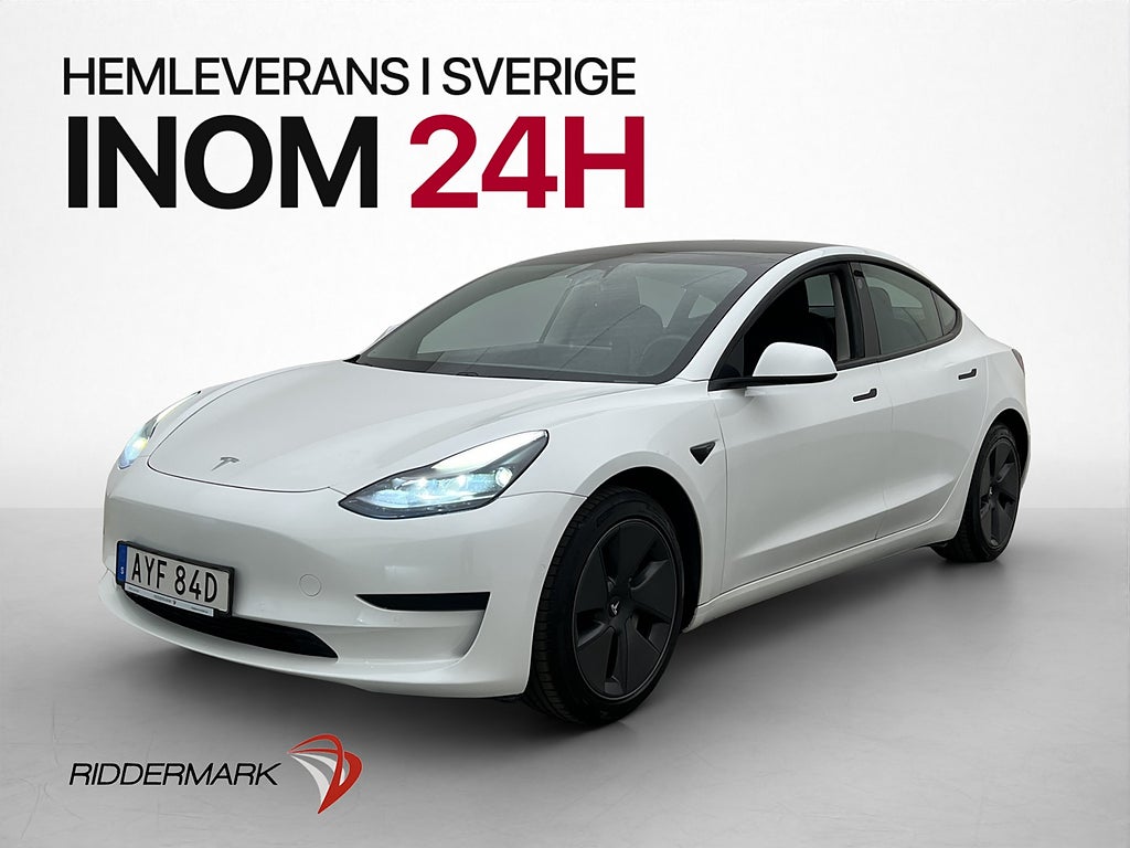 Tesla Model 3 Standard Range Pano Autopilot Svensksåld