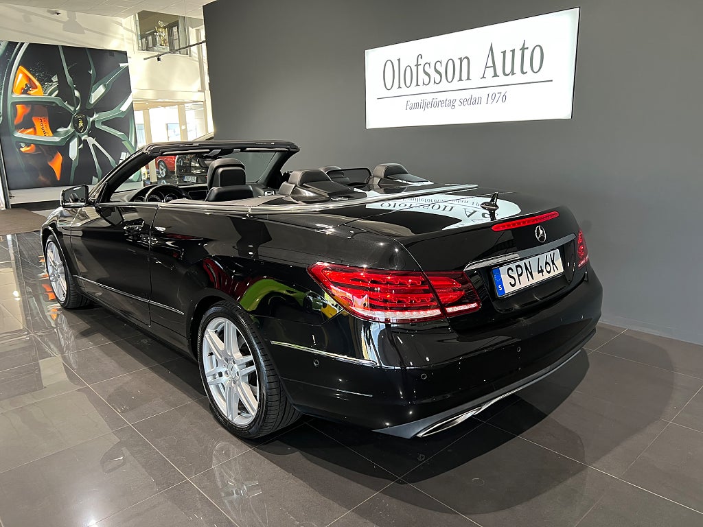 Mercedes-Benz E 220 d Cabriolet Avantgarde AMG fälgar Läder - bild 3