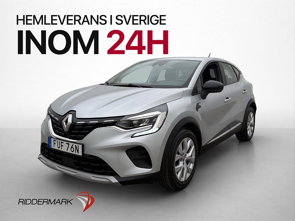 Renault Captur 1.0 TCe 91hk CarPlay P-Sensorer Bluetooth
