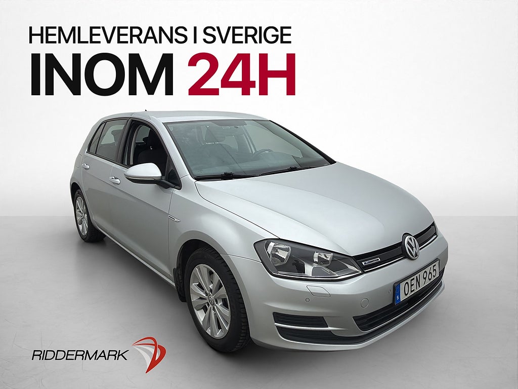 Volkswagen Golf 1.4 TGI 110hk Adaptiv CarPlay Sensorer