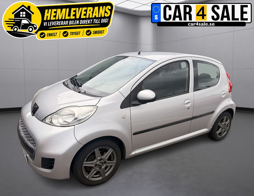 Peugeot 107 5-dörrar 1.0 |Bluetooth musik| Alufälg |0% Ränta|PEDANT