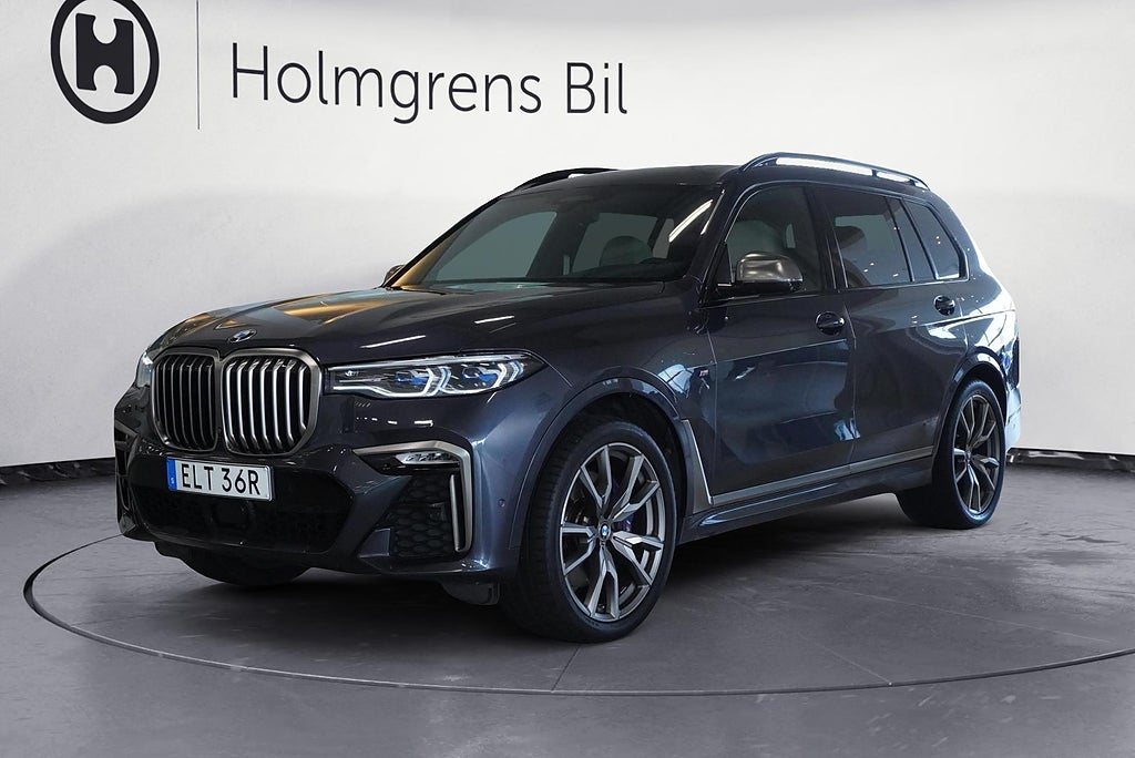 BMW X7 M50d 400 hk Pano Sky Lounge Drag Komfortstol hk | Ränta 3,95%
