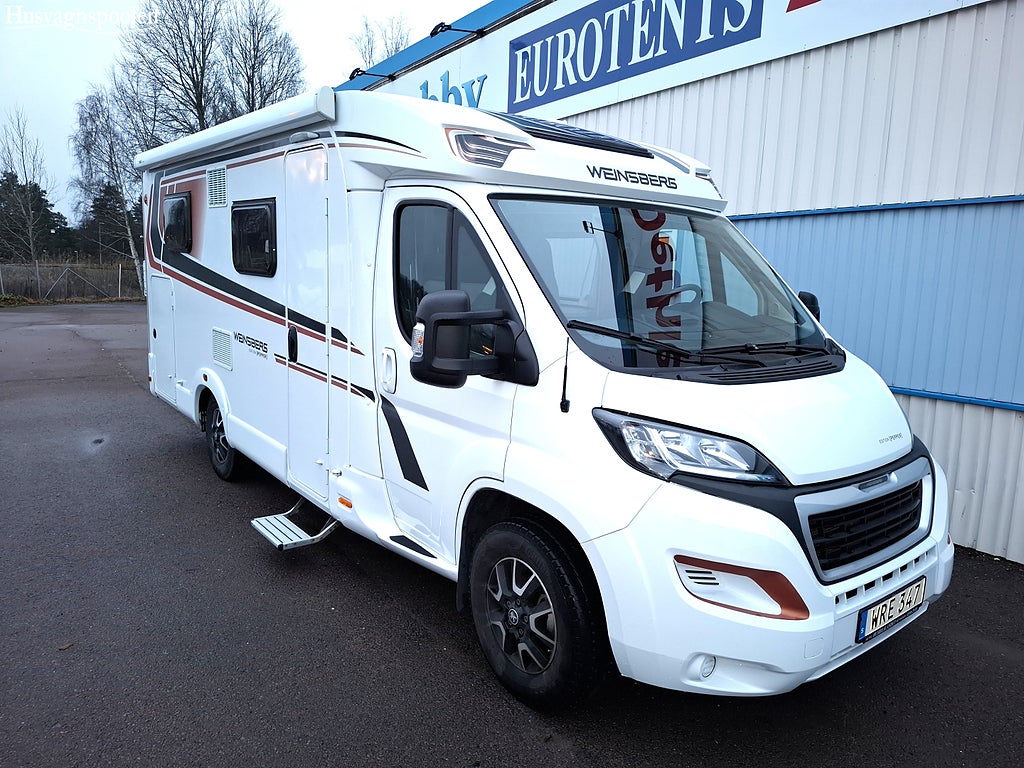 Weinsberg R57 Cara Compact Pepper Edition, Långbäddar, Solpanel, Cykelstäl