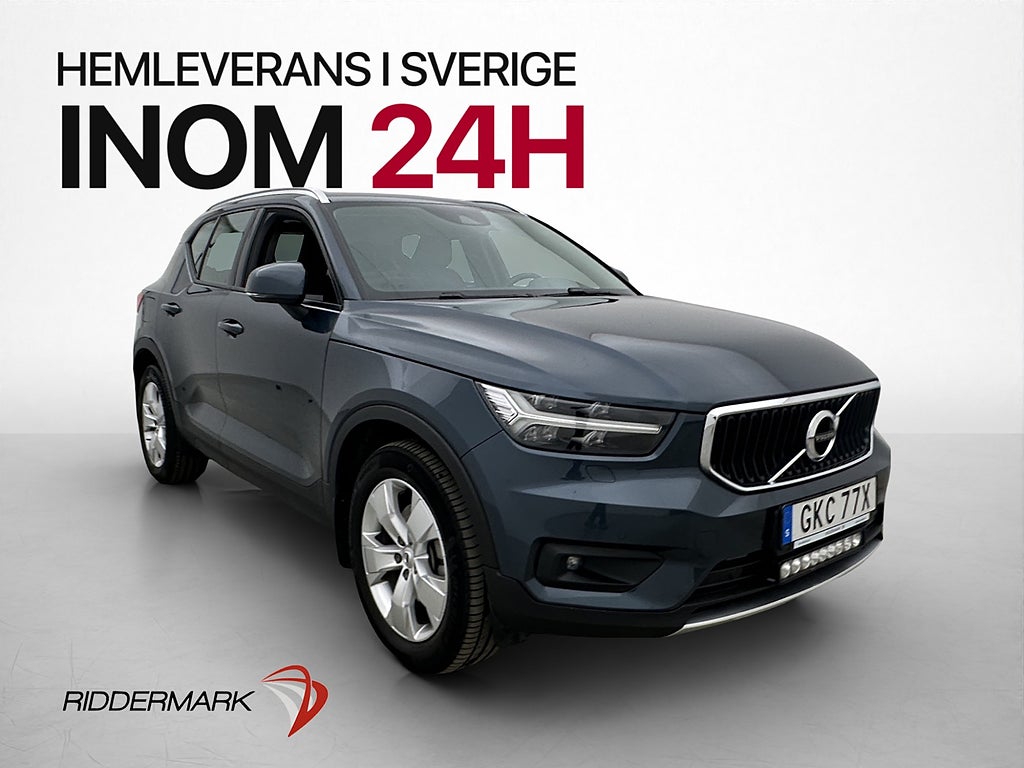 Volvo XC40 B4 AWD Advanced H/K VOC Värm CarPlay Skinn Drag