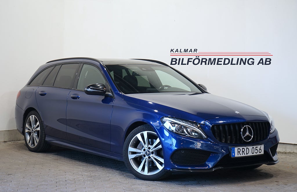 Mercedes-Benz C 220 T d AMG Line Panorama Dragkrok B-kamera 170hk