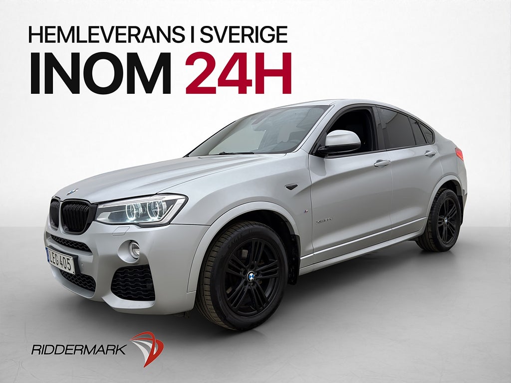 BMW X4 xDrive30d M Sport Värmare Taklucka Drag HiFi HuD Navi