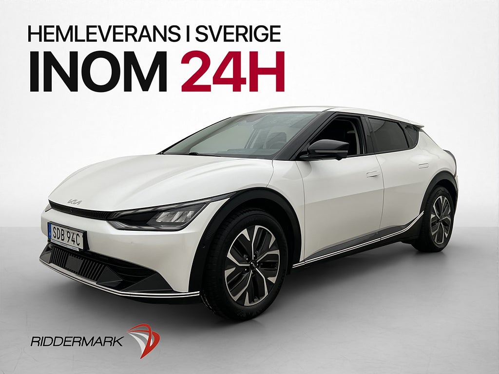 Kia EV6 77.4 kWh 228hk PLUS Dragkrok 360° Skinn MOMS