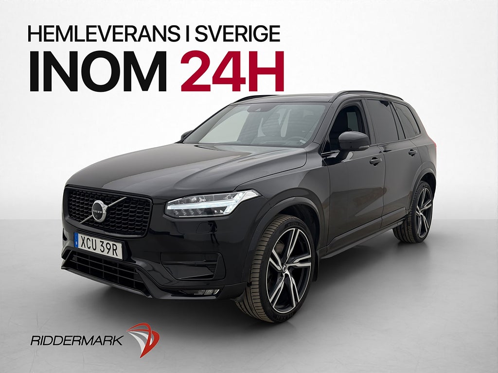 Volvo XC90 B5 AWD R-Design 7-Sits B&W Luft Pano HUD Dragkrok