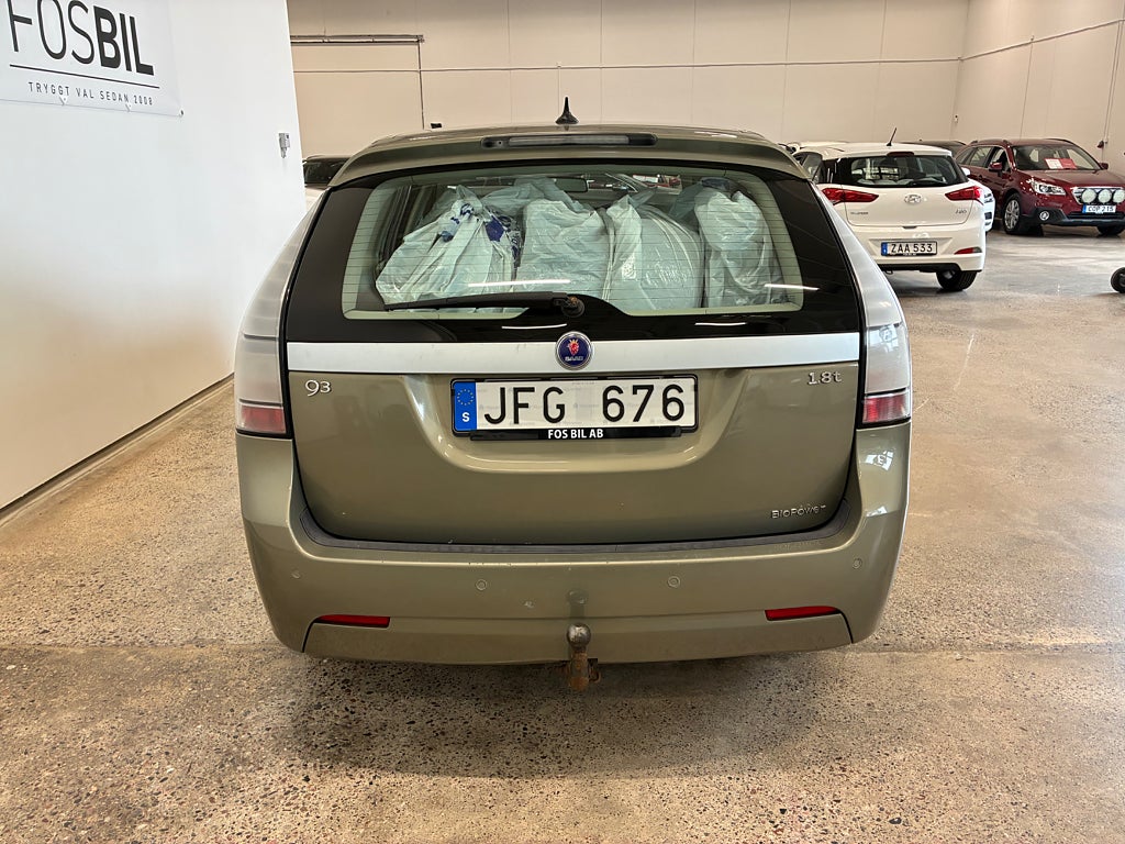 SAAB 9-3 SPORTCOMBI 1.8T 150 ch 4X2 BVM BIOPOWER ETHANOL LINEAR - PRÉCHAUFFAGE - ATTELAGE - 176200 km