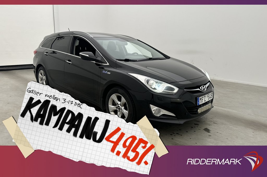 Hyundai i40 cw CRDi 136hk M&K-Värm Elstol 4,95% Ränta