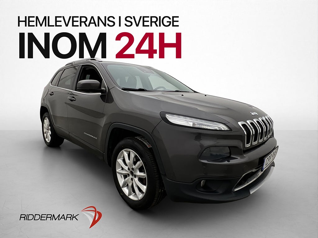 Jeep Cherokee 2.0 CRD 4WD 170hk Kamera Navi Skinn Dragkrok