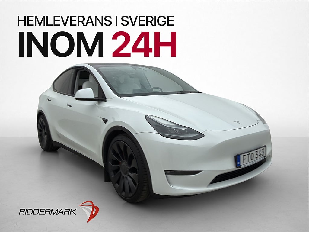 Tesla Model Y Performance Svensksåld MOMS