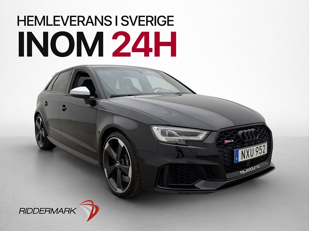 Audi RS3 2.5 TFSI Q 400hk Cockpit B&O Navi Kamera Skinn