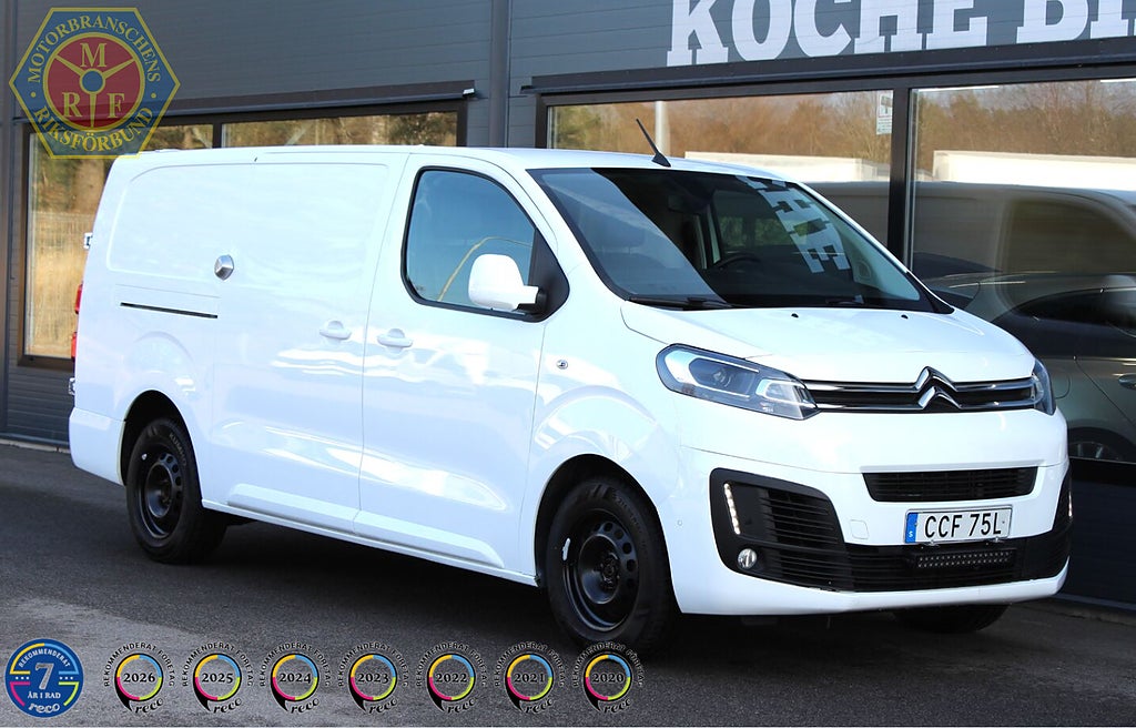 Citroën Jumpy BlueHdi 180HK, Automat, L3 - Lång, Drag, S&V-hjul