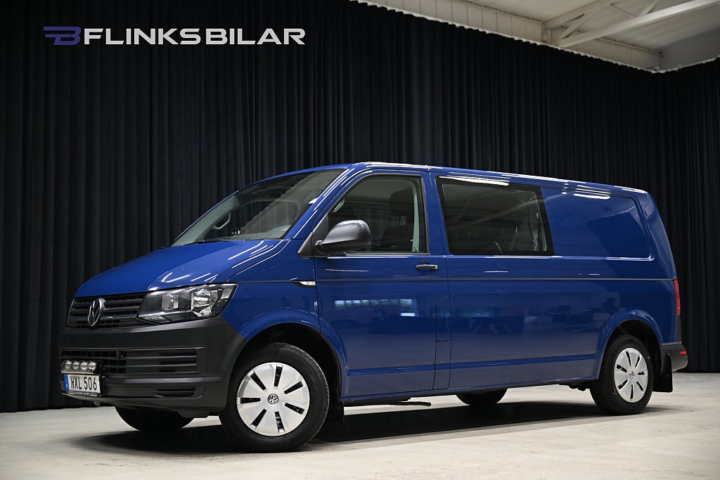 Volkswagen Transporter DSG 150HK Dubbelhytt|Drag|Värmare|Backkamera|EnÄgare