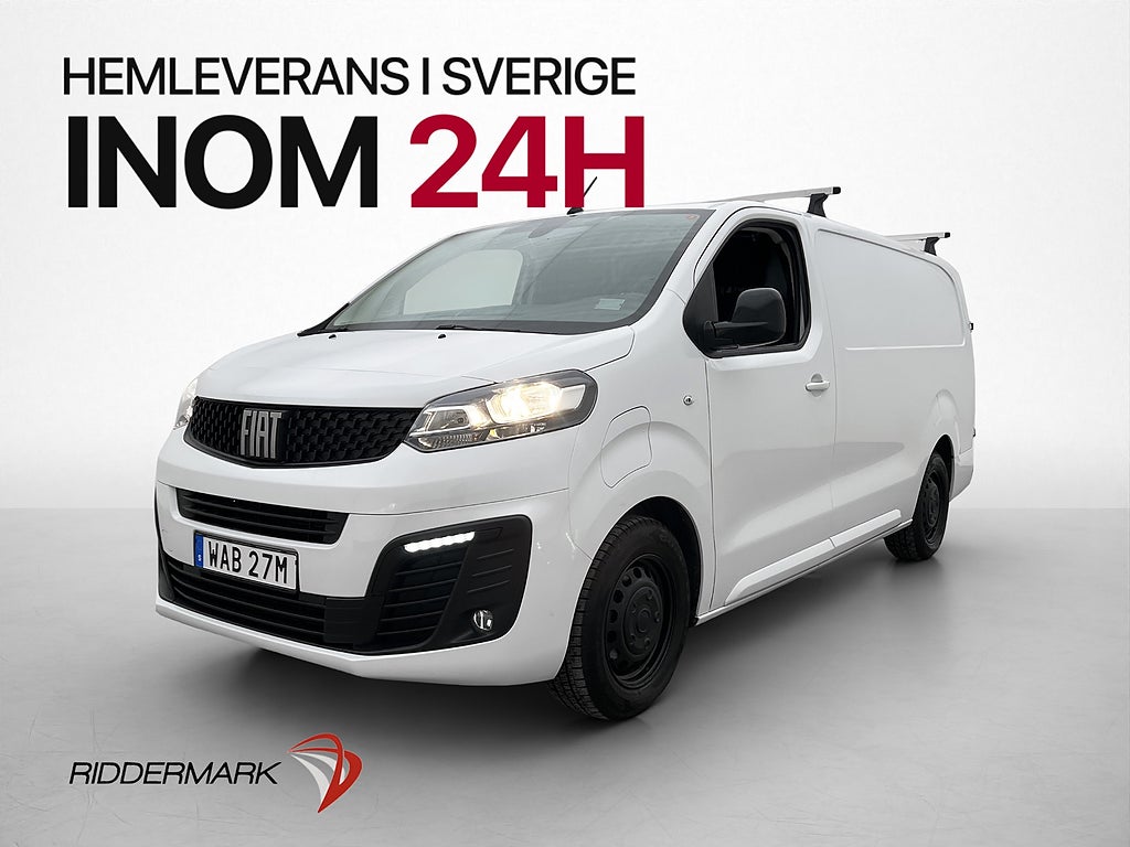 Fiat E-Scudo Extra Lång /Kamera 3-Sits Leasing CarPlay Moms