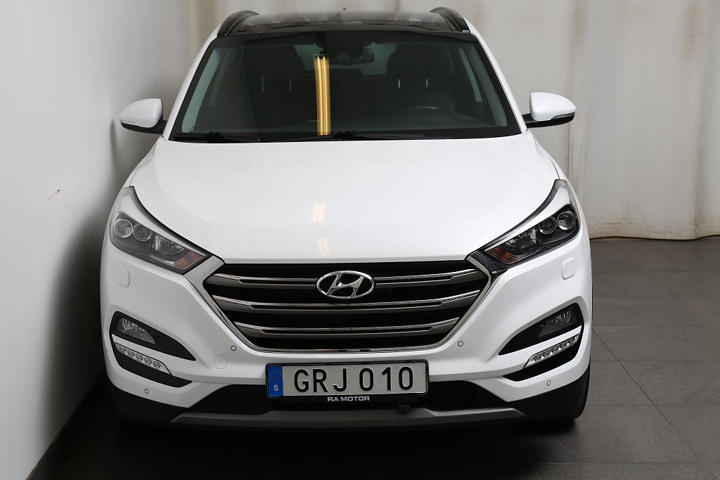 Hyundai Tucson 1,6 T-GDI Premium AWD Aut Pano Skinn 1ägare Motorv Drag 2018