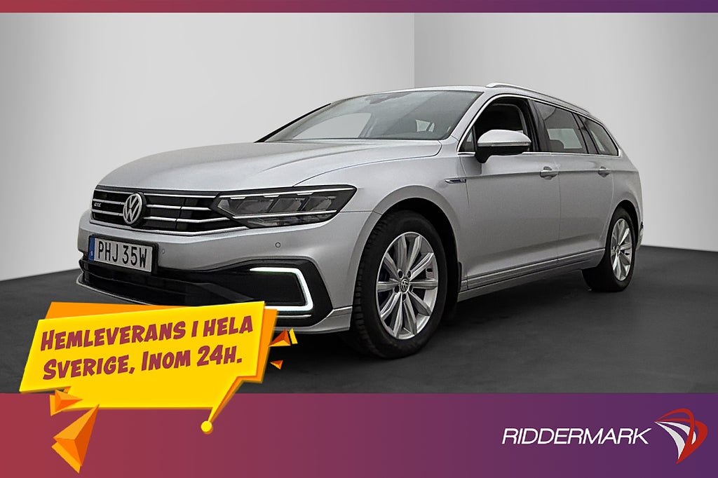 Volkswagen Passat GTE 218hk Värmare Dragkrok Kamera CarPlay