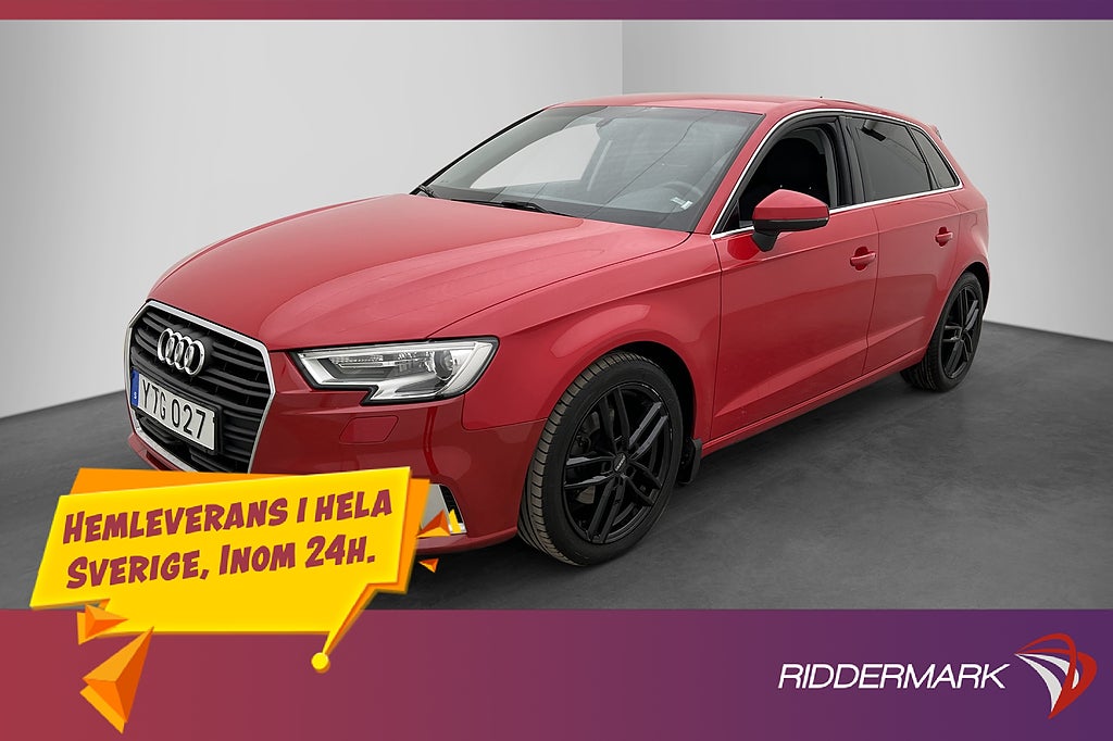 Audi A3 Sportback TFSI 150hk Proline Värm Sensorer Dragkrok