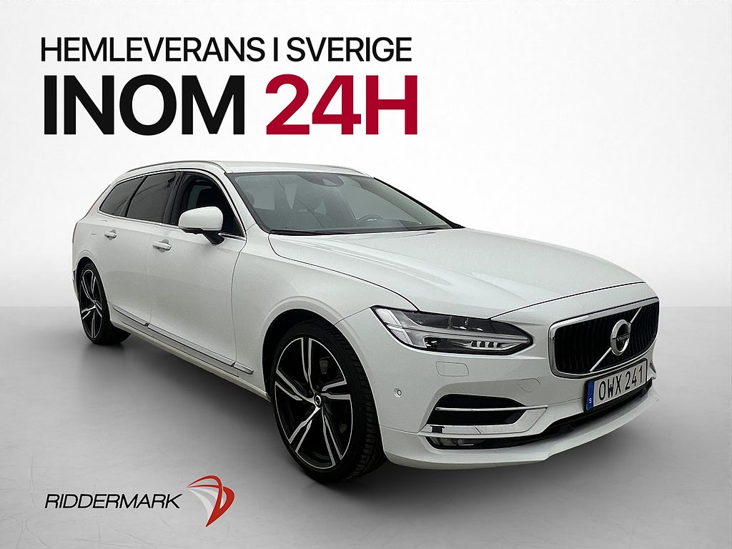 Volvo V90 D4 190hk AWD Inscription HuD Värm Drag Skinn 360°