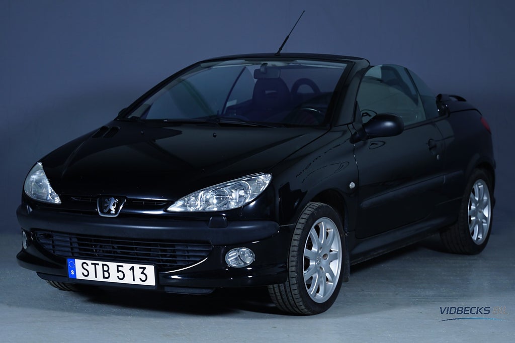 Peugeot 206 CC 2,0 CABRIOLET MOTORVÄRMARE HARDTOP BESIKTIGAD ACC