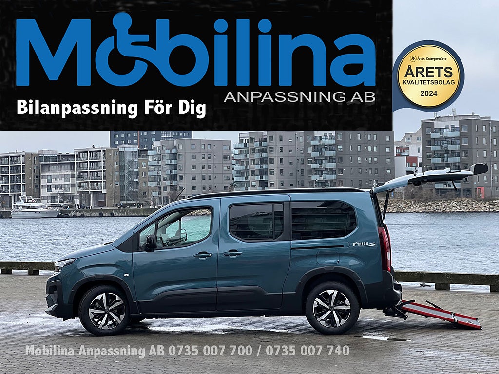 Peugeot Rifter Handikappanpassad Rullstolsbil