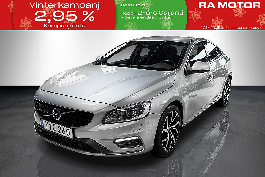 Volvo S60 D4 190hk R-Design |Drag|VOC|HK ljud|Kamera|Navi| 2018