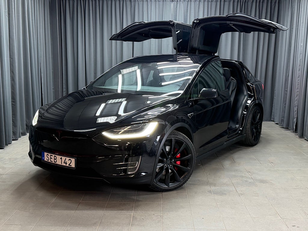 Tesla Model X P90D Ludicrous Fri Supercharge 6-Sits 772hk