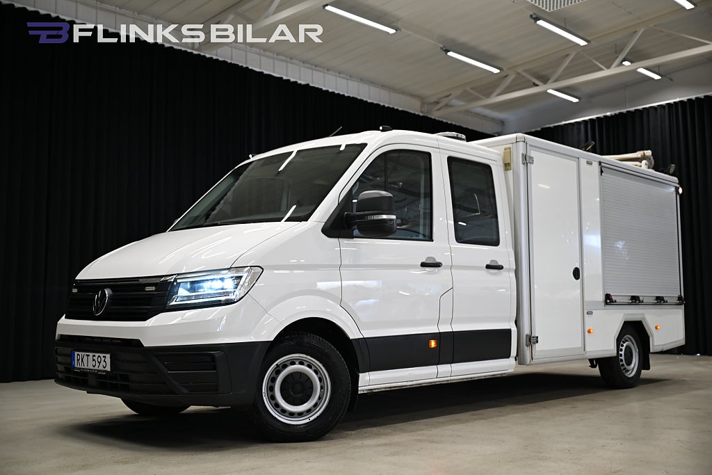 Volkswagen crafter 177HK Dubbelhytt|Servicebil|V-Inredd|Påbyggt-skåp|SeUtr
