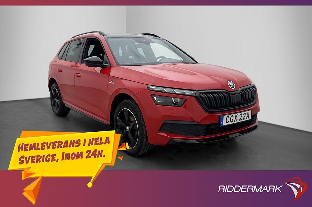 Skoda Kamiq TSI Monte Carlo Pano Adaptiv Rattvärme 115hk