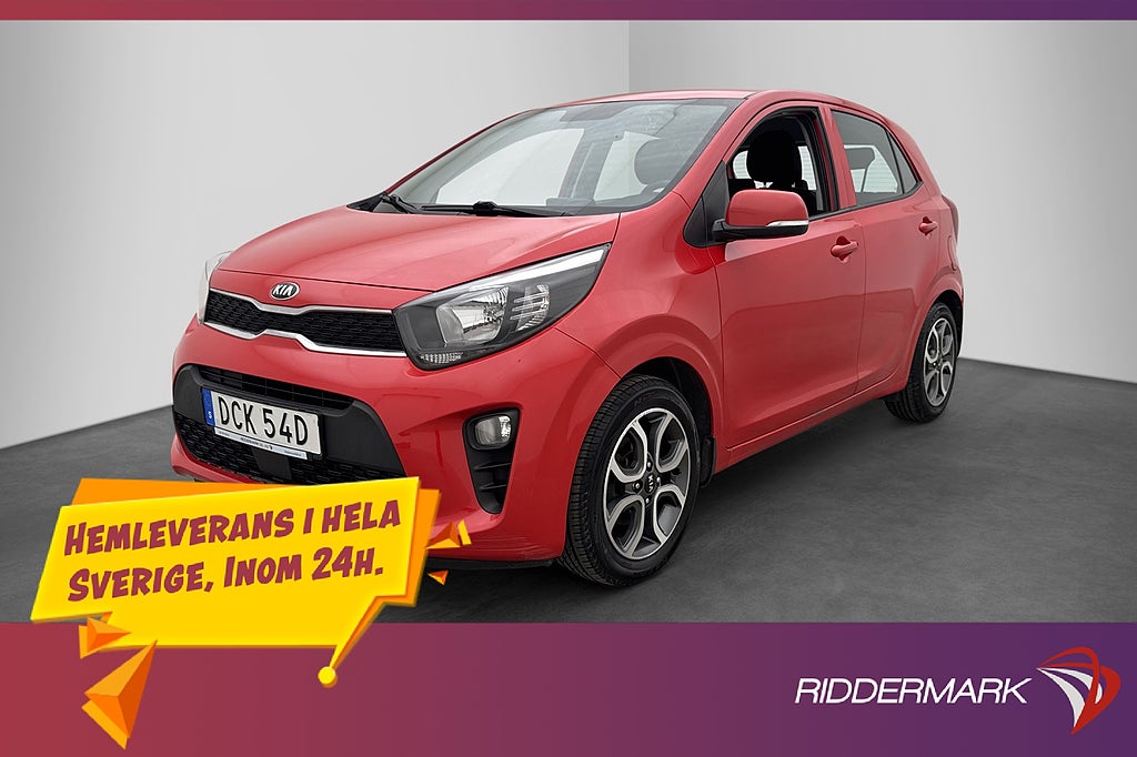 Kia Picanto 1.0 MPI 67hk Kamera CarPlay Rattvärme MOMS