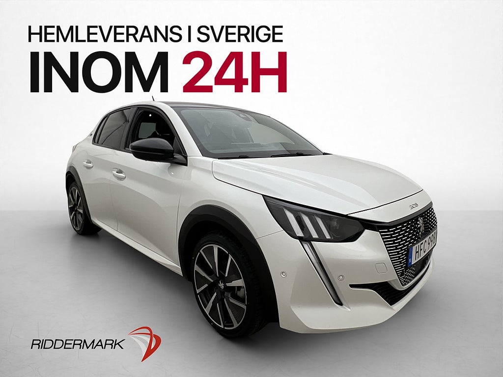 Peugeot E-208 136hk GT Kamera CarPlay Halvskinn Två-Brukare