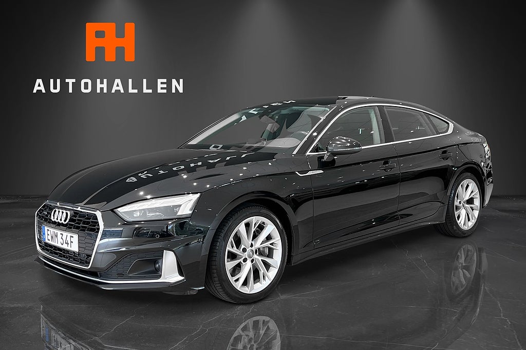 Audi A5 Sportback 45 TFSI quattro 265hk Drag Värmare B-kamera 