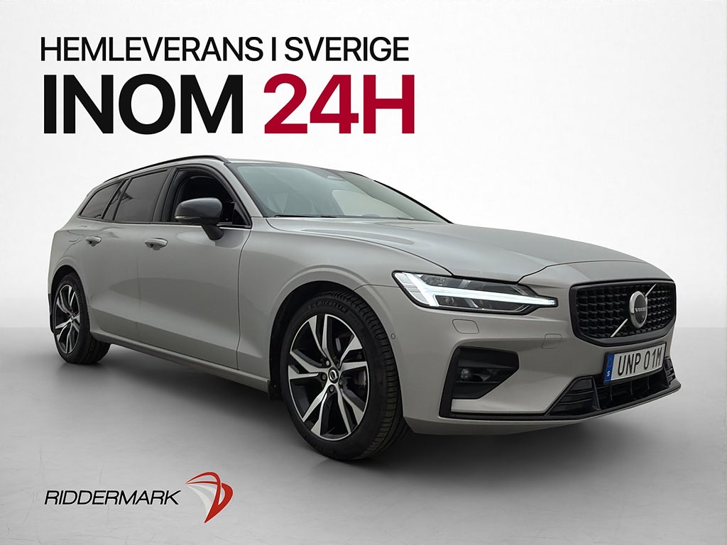 Volvo V60 B4 197hk Plus Dark 360° Skinn Drag Värmare MOMS