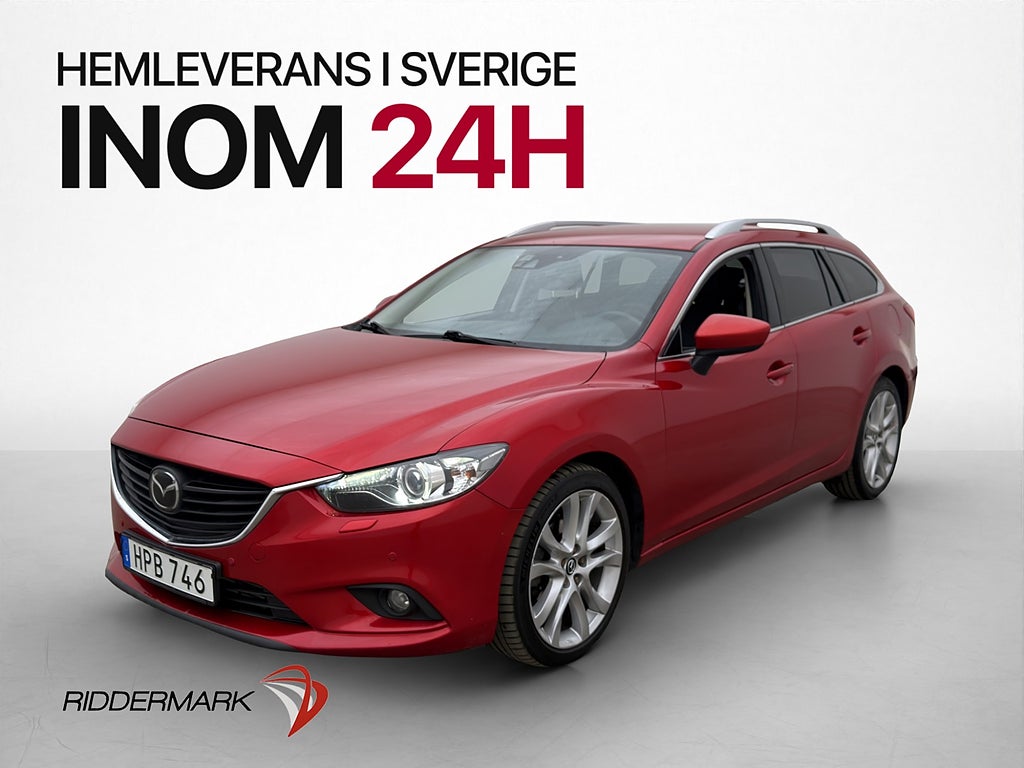 Mazda 6 Wagon 175hk Optimum BOSE Kamera Navi Skinn Dragkrok
