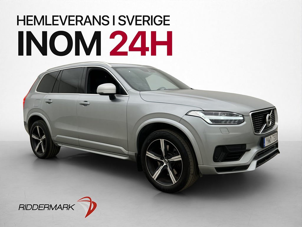 Volvo XC90 T8 AWD R Design 7 Sits Pano Kamera Värmare 360°