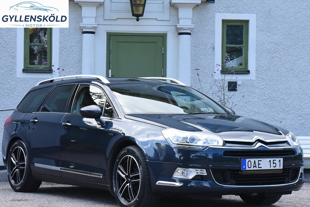 Citroën C5 Tourer 2.2 HDi | Dragkrok Motorvärmare GPS Solgardiner