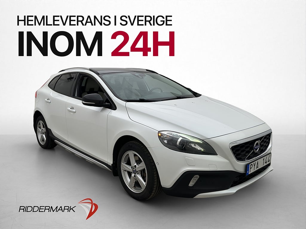 Volvo V40 Cross Country D4 Summum Pano VOC Värm Kamera Skinn