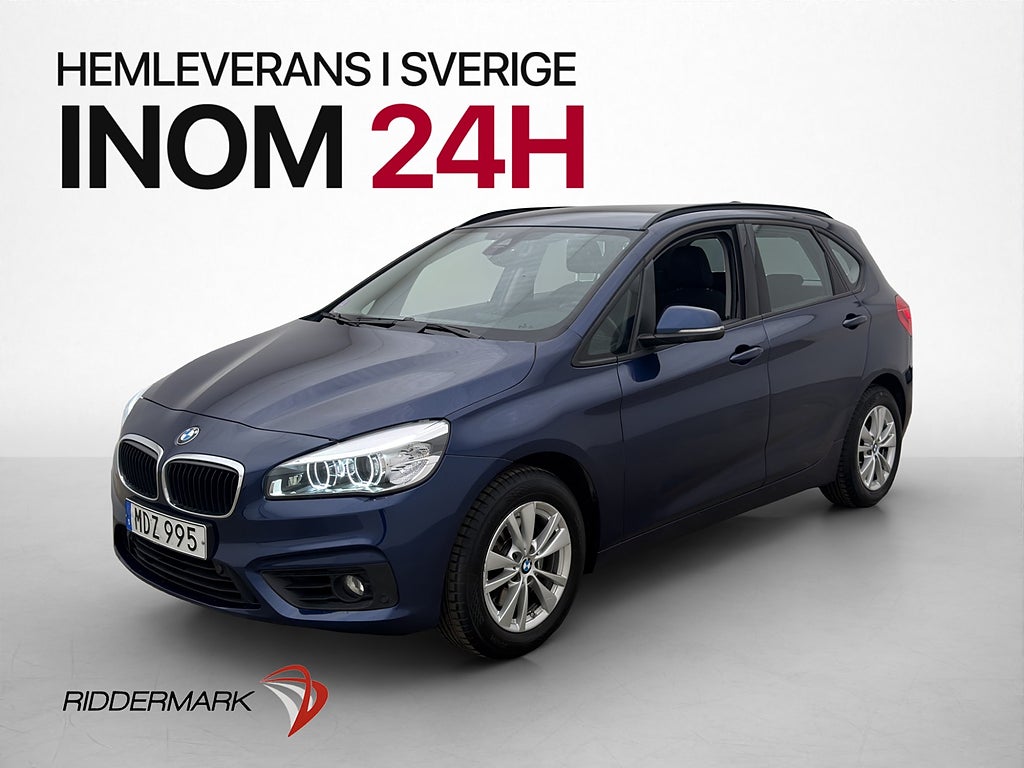 BMW 218i 136hk Advantage P-Sensorer Rattvärme Dragkrok