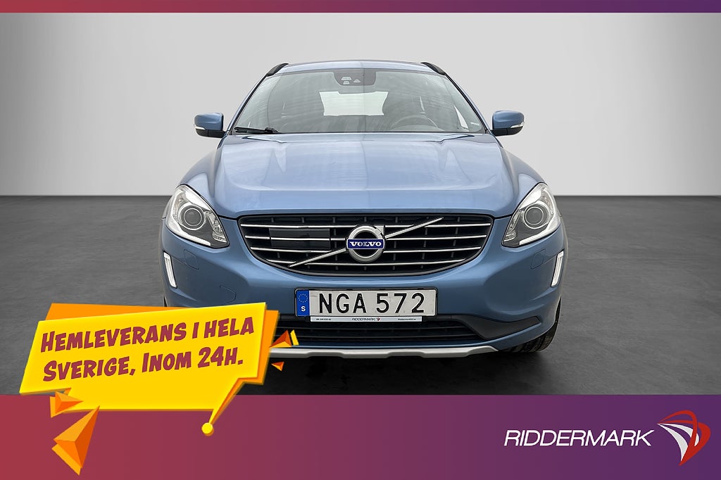 Volvo XC60 D4 AWD 190hk Värmare VOC Rattvärme Adaptiv BLIS