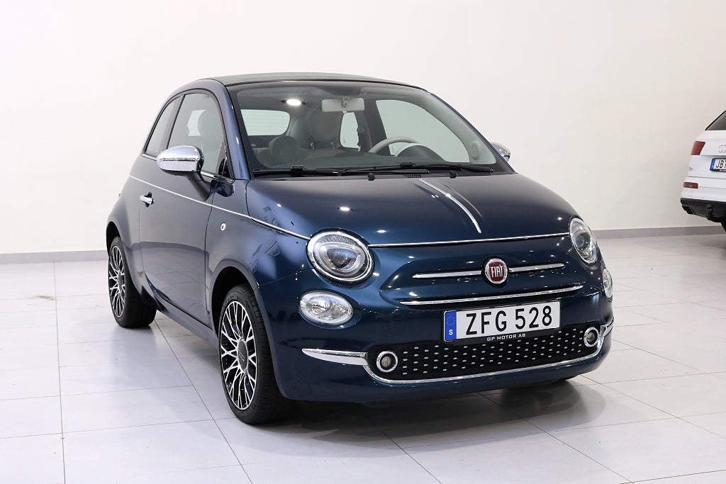 Fiat 500C 1.2 8V Lounge Cab / PDC / Farthållare 